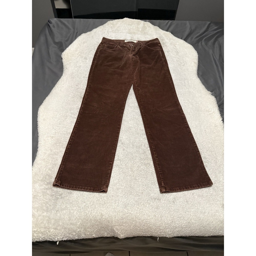Vtg Levi's 505 Brown Corduroy Pants Straight Leg Women 28x31 Red Tab